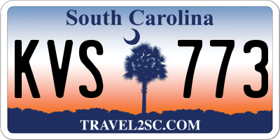 SC license plate KVS773