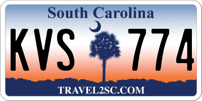 SC license plate KVS774