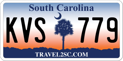 SC license plate KVS779