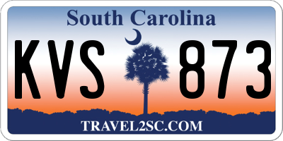 SC license plate KVS873