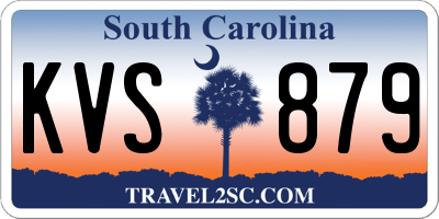 SC license plate KVS879