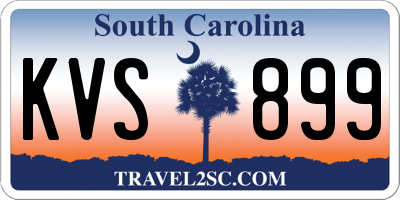 SC license plate KVS899