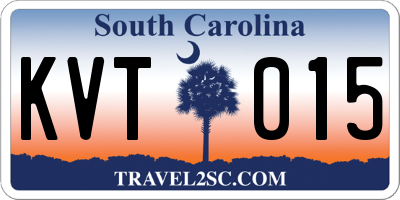 SC license plate KVT015