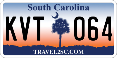 SC license plate KVT064
