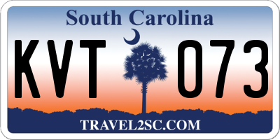 SC license plate KVT073