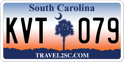 SC license plate KVT079