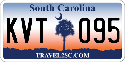 SC license plate KVT095