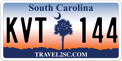 SC license plate KVT144