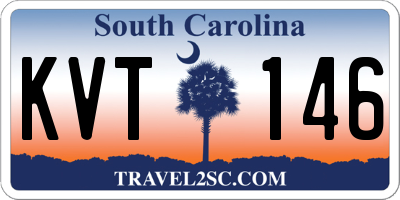 SC license plate KVT146