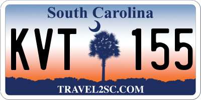 SC license plate KVT155