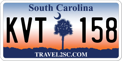 SC license plate KVT158