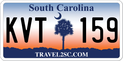 SC license plate KVT159