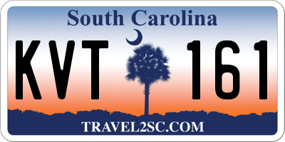 SC license plate KVT161
