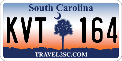 SC license plate KVT164