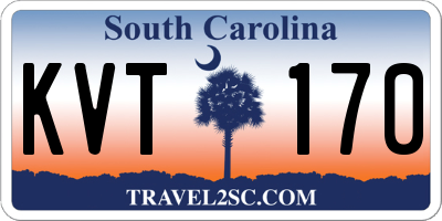 SC license plate KVT170