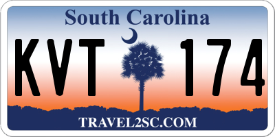 SC license plate KVT174