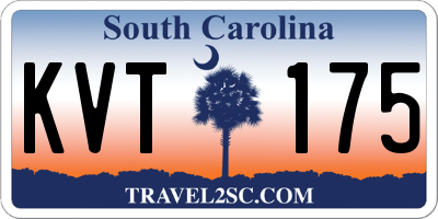 SC license plate KVT175