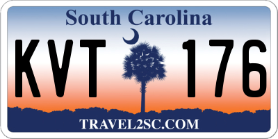 SC license plate KVT176