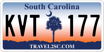 SC license plate KVT177