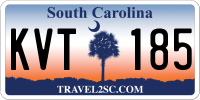 SC license plate KVT185