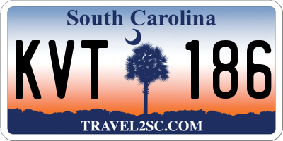 SC license plate KVT186