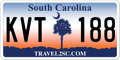 SC license plate KVT188