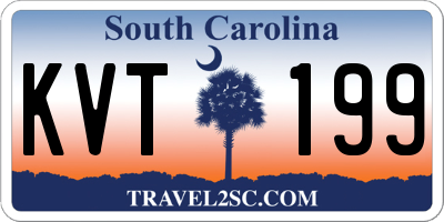 SC license plate KVT199