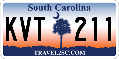 SC license plate KVT211