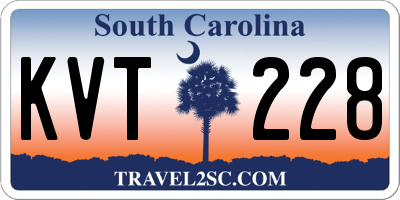 SC license plate KVT228
