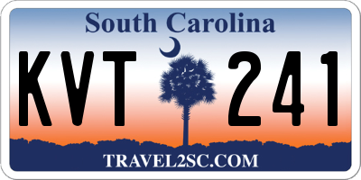 SC license plate KVT241