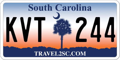 SC license plate KVT244