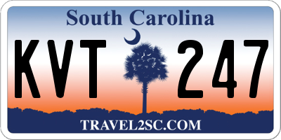 SC license plate KVT247