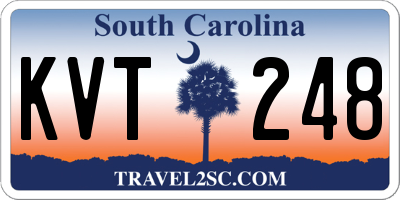 SC license plate KVT248