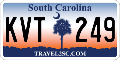 SC license plate KVT249