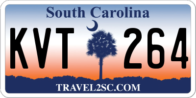 SC license plate KVT264