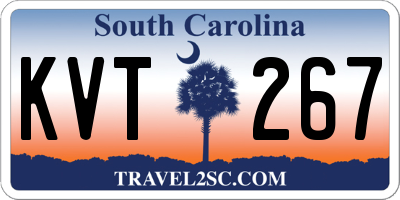 SC license plate KVT267