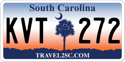 SC license plate KVT272