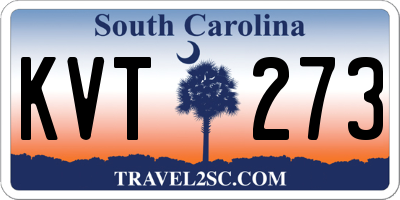 SC license plate KVT273