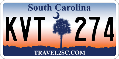 SC license plate KVT274