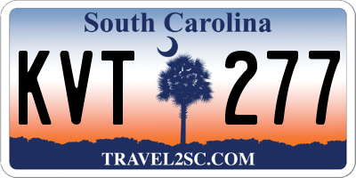 SC license plate KVT277