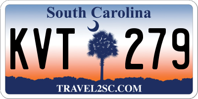 SC license plate KVT279
