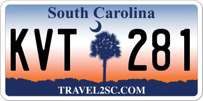 SC license plate KVT281