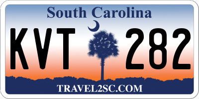 SC license plate KVT282