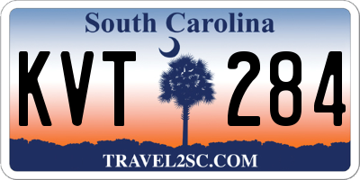 SC license plate KVT284