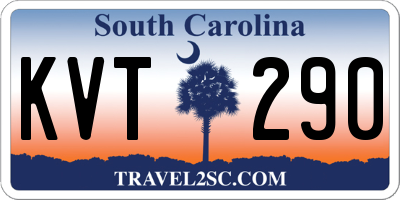 SC license plate KVT290
