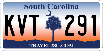 SC license plate KVT291