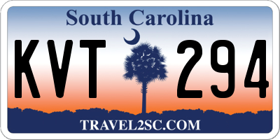 SC license plate KVT294