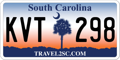 SC license plate KVT298