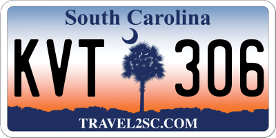 SC license plate KVT306