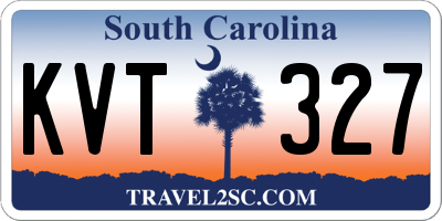 SC license plate KVT327
